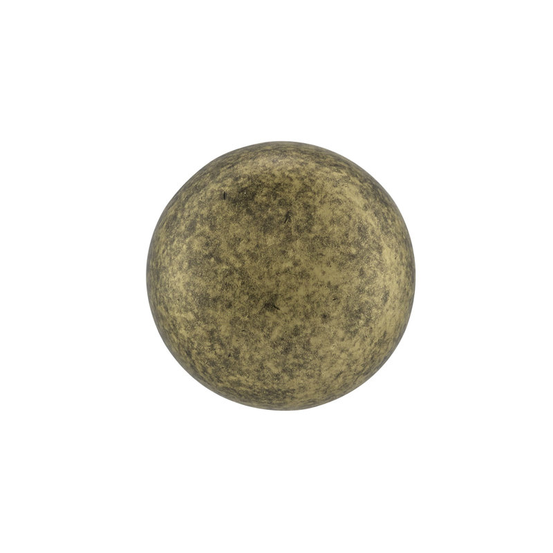 Expression 1 1/4" Diameter Mushroom Knob, Burnished Brass