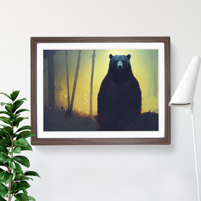 Bear Painting Vol.2 Abstract - Framed Print