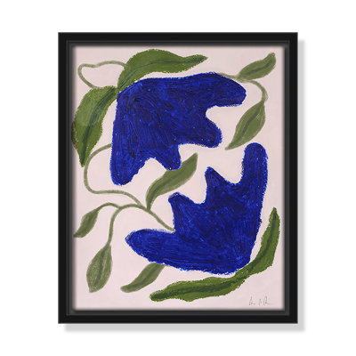Blue Anemones No. 02 Print by Camilla Bergqvist