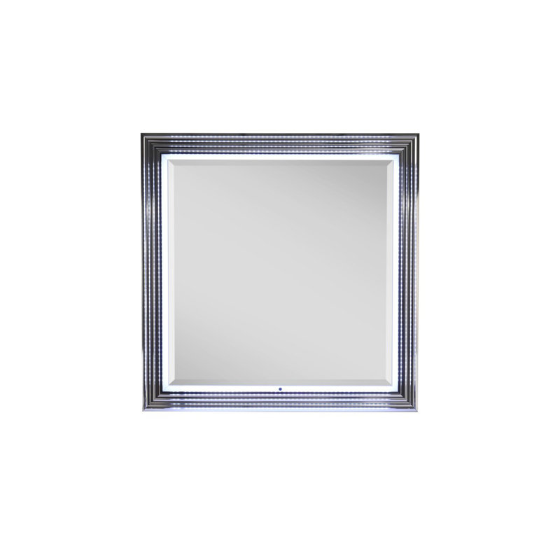 MOON SMOOTH MIRROR WITH LED, White