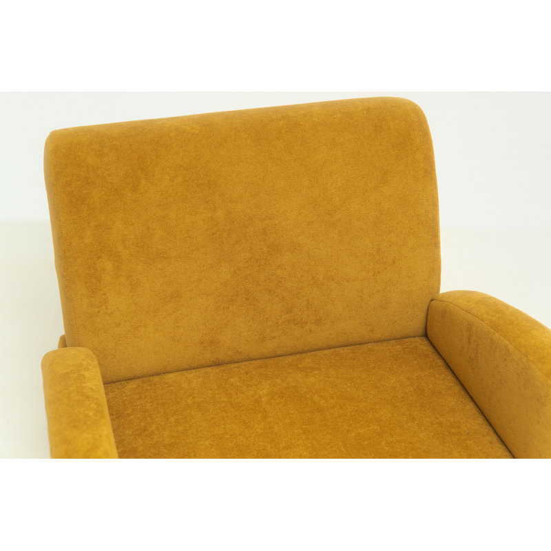 Chaise d'appoint en velours Monroe, Curcuma