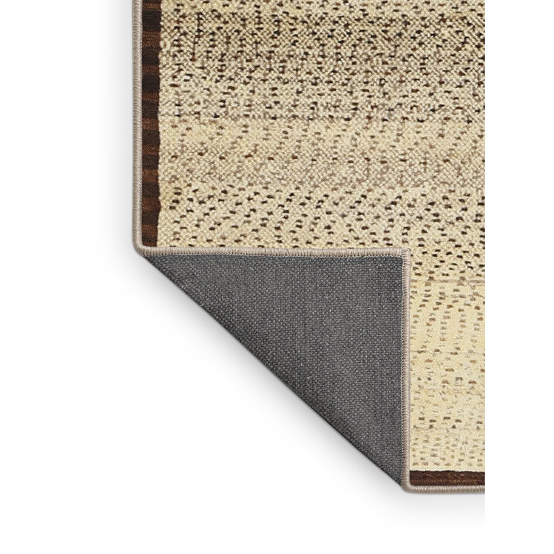 Tapis beige/brun contemporain, Rectangle 7 pi x 9 pi
