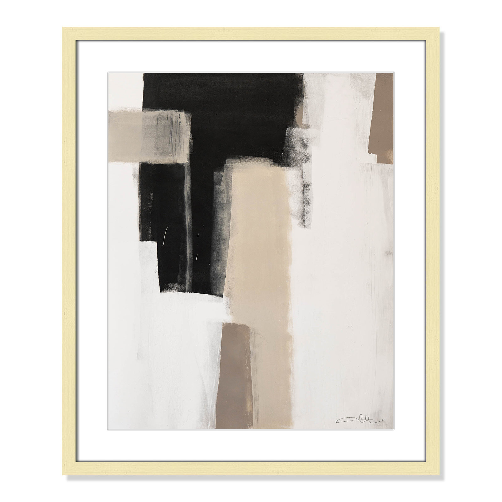 Calvin "Earth Scapes I" Print, 25.5" H x 21.5" W x 1.25" D, Gold Single Picture Frame, Yes