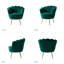 Fauteuil demi-tonneau en velours 30 po Hendrix-2112441284