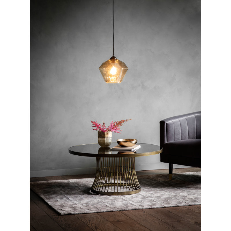 Serefina Frame Coffee Table, Bronze, Black