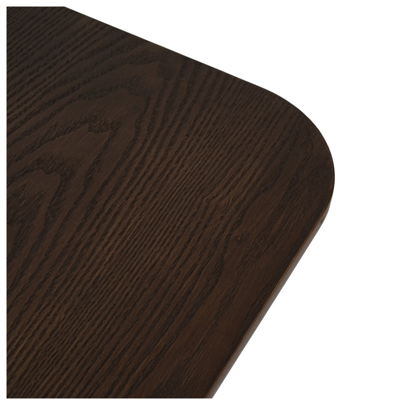 Table de comptoir 63 po Mid-Century, Brun
