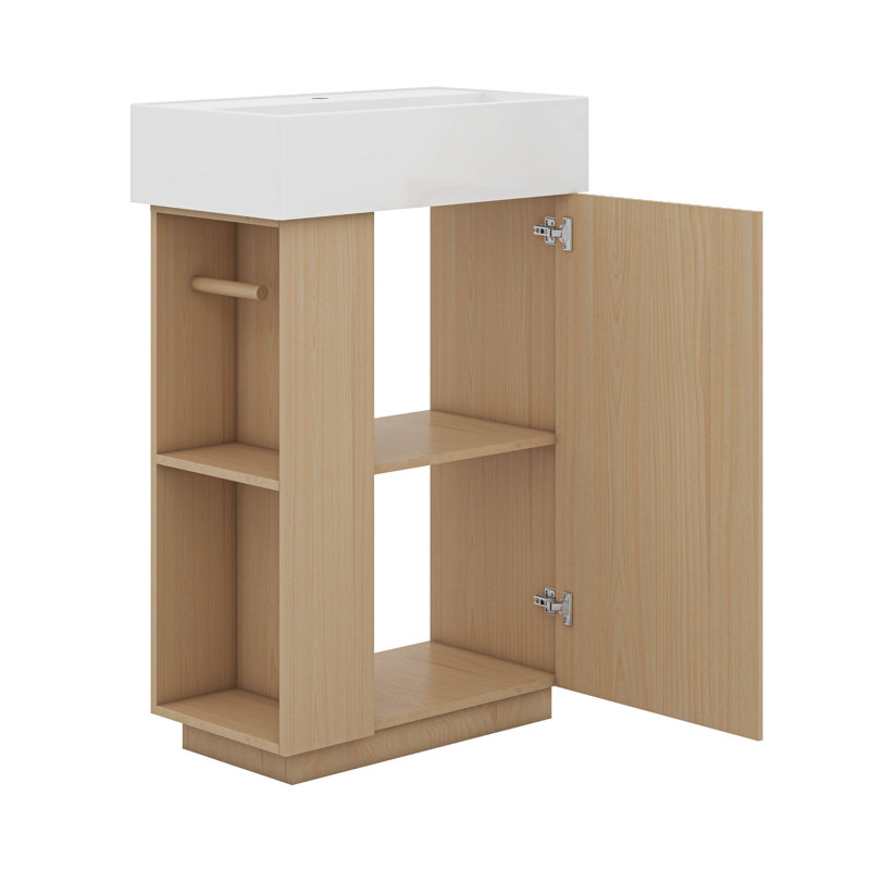 Meuble-lavabo 21,6 po avec lavabo en céramique