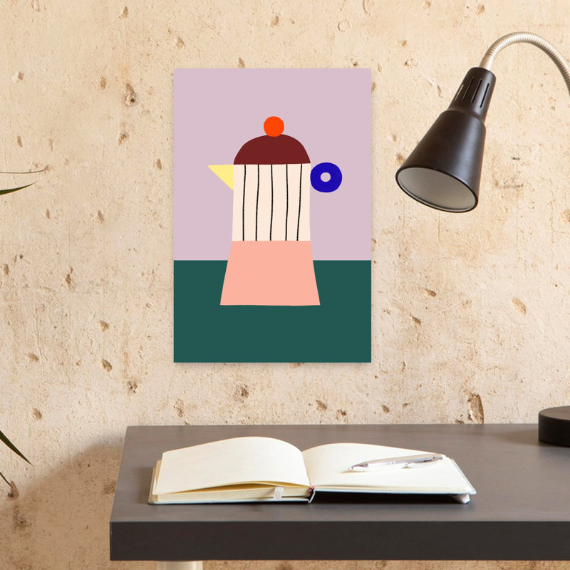 Art contemporain, art moderne abstrait géométrique, H 12 po x l 8 po