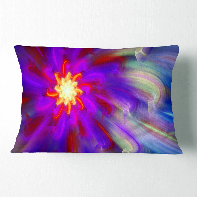 Coussin lombaire floral magnifiques magnifiques pétales de fleurs