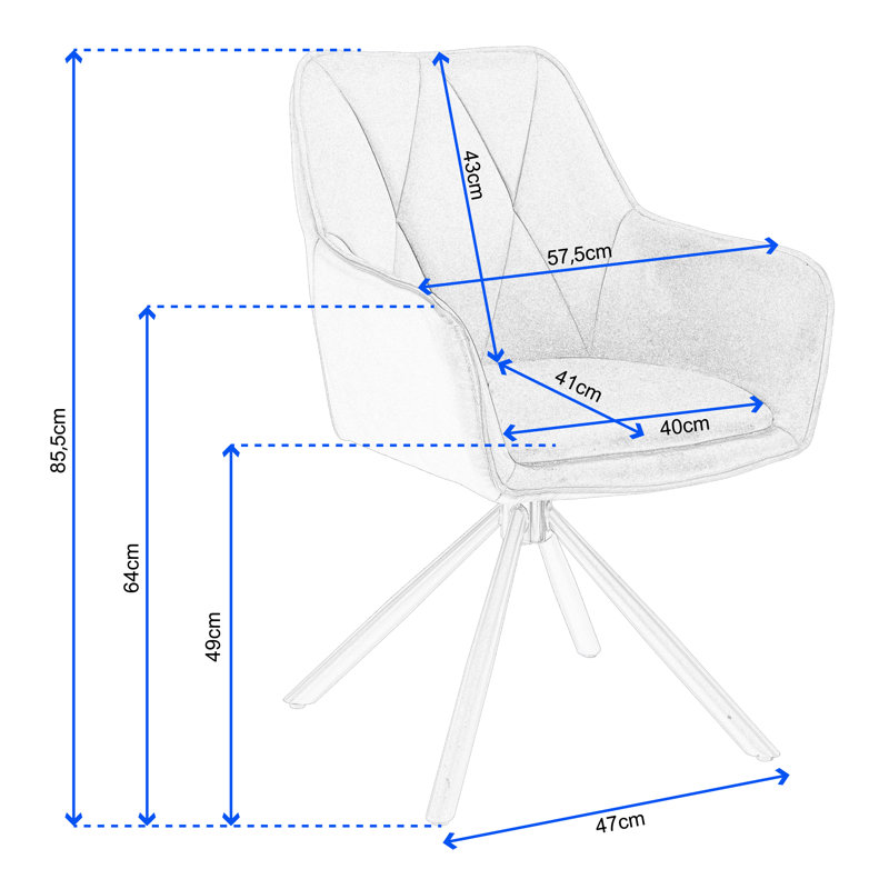 Sourya Dining Chair Set, Beige