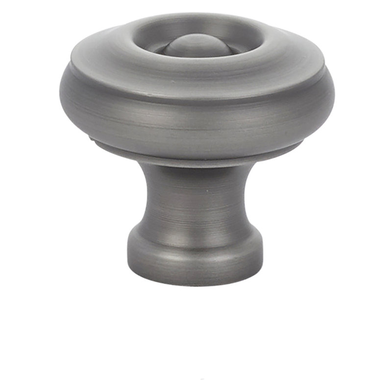 Waverly Oversized 1" Diameter Mushroom Knob, Pewter, 1.25" H x 1.25" W x 1.25" D