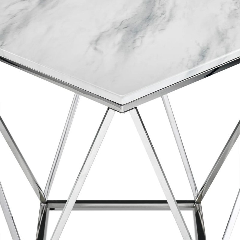 Table d'appoint Sunday, Argent argent
