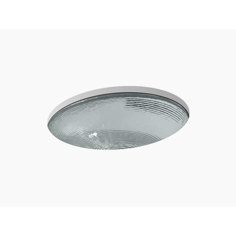 Kohler Whist, Artist Editions Oval Glass Undermount Bathroom Sink, Translucent Stone