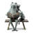 Animals Weather Resistant Metal Aluminum Garden Statue