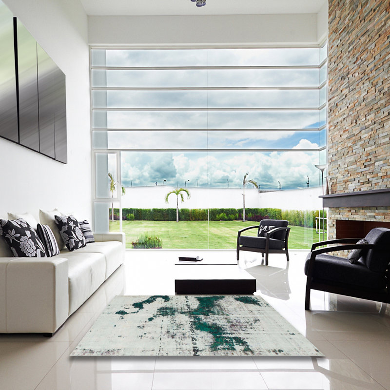 Valleyview Abstract Indoor Rug, Square 5'