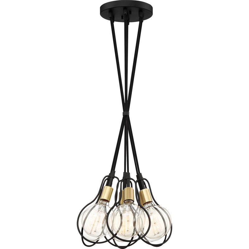 Luminaire suspendu pour une ampoule 7 lumières grappe Thermopolis