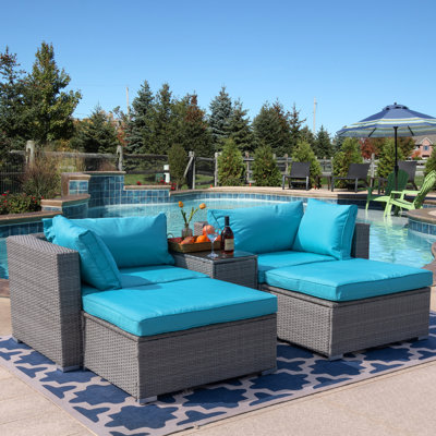4 - Person Patio Conversation Set with Cushions