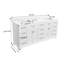 Meuble-lavabo double autoportant de 84 po