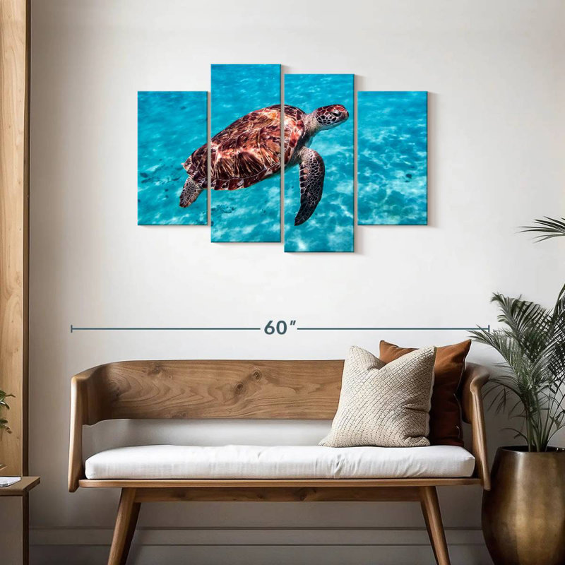 Tortue rouge Brampt, H 27 po x l 43 po