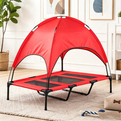 Lit pour animal de compagnie de style moderne, lit pour chien portatif surélevé