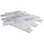 Carrelage mosaïque auto-adhésif en marbre 11,57 po x 11,34 po