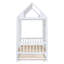 Lit simple en bois avec lit gigogne simple, lit de jour en bois blanc pour chambre à coucher ou chambre d'amis-133830610
