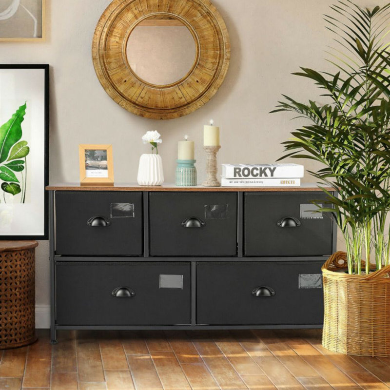 Commode 5 tiroirs l 39,5 pi Henley
