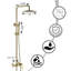 Ensemble de pomme de douche mural à trois fonctions Luxury