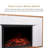 Modern Ember Arrie Smart Electric Fireplace Mantel Package | 33” Firebox Heater | Wi-Fi App