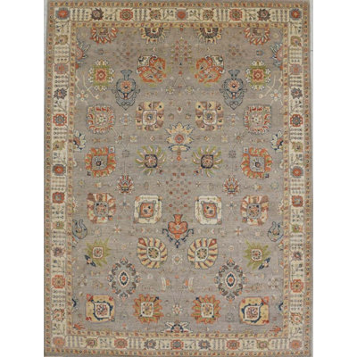 Transitional One-of-a-Kind Rectangle 9'1" X 12'3" Hand Knotted Area Rug