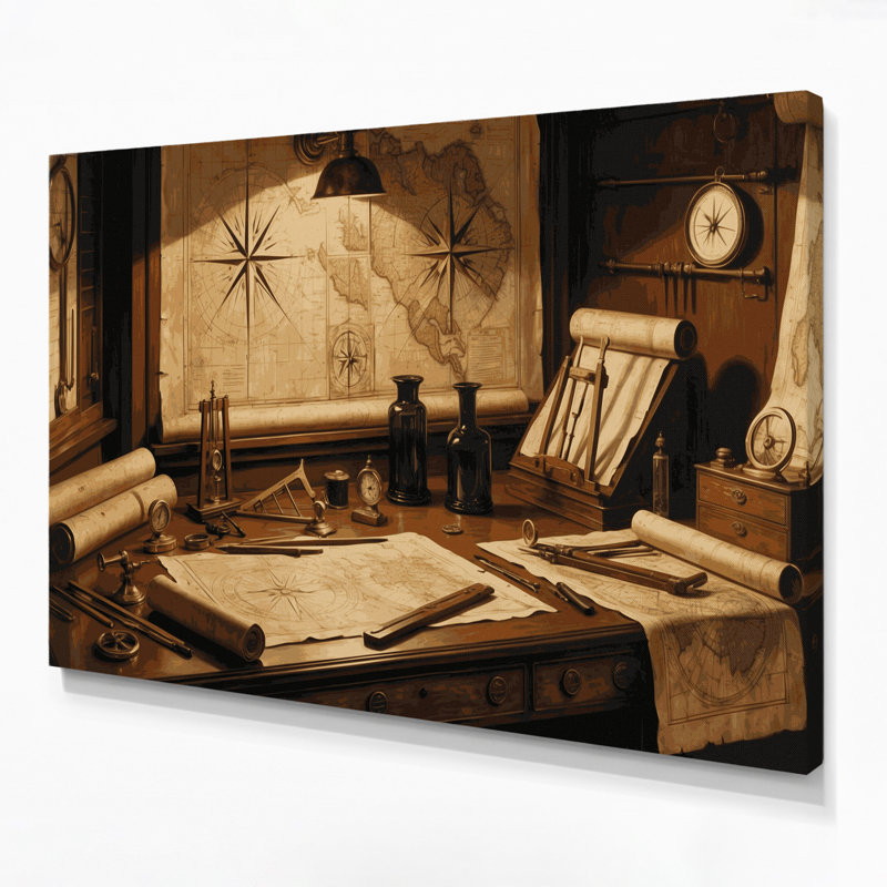 Art mural sur toile noir Coastal, H 12 po x l 18 po