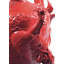 Red/Black 12.6" Porcelain Table Vase