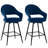 26" Swivel Upholstered Counter Stool with Metal Frame (Set of 2)-859573965-817669488