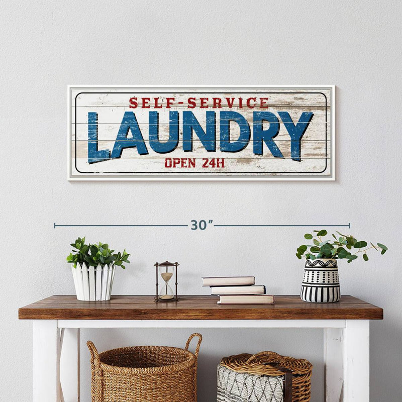 Plaque murale rétro Vintage, Cadre flottant blanc, 28 po x 10 po