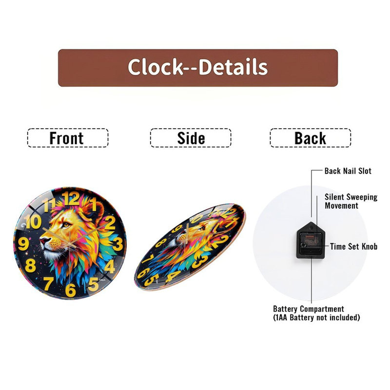 Horloge murale 12 po