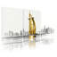 Ensemble de 3 impressions d'art sur toile, "Golden Burj Al Arab"-747482828