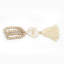 Lily''s Living 26" H White Shell Tassel With Coral
