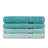 Luxurious 4-Piece Bath Towel Set, 100% Cotton, 27.6 x 55.1 inches | Soft & Absorbent, 500 gr/m² | Machine Washable at 104°F | Elegant Light Green, Green & Mint Colors, Includes Special Gift Box-2016814670