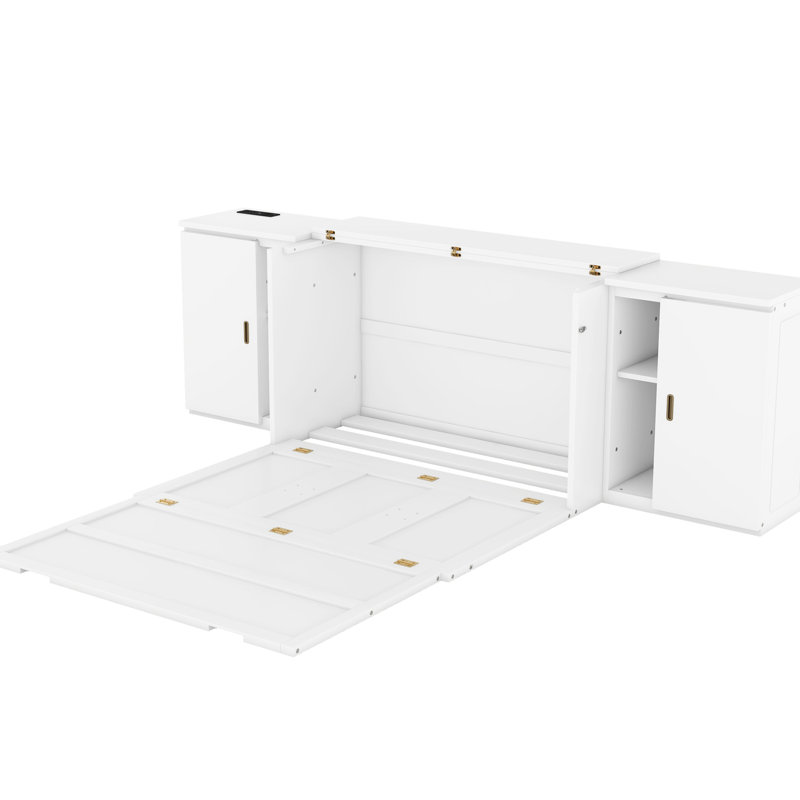 Lit double avec hublots, armoires et rangement - vos armoires blanches, tablettes à hublots idéales pour les gymnases