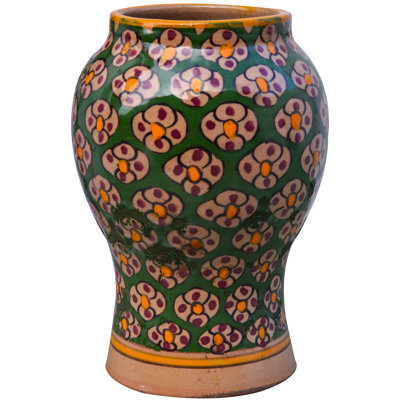 Afro-Moresque Handmade Ceramic Table Vase