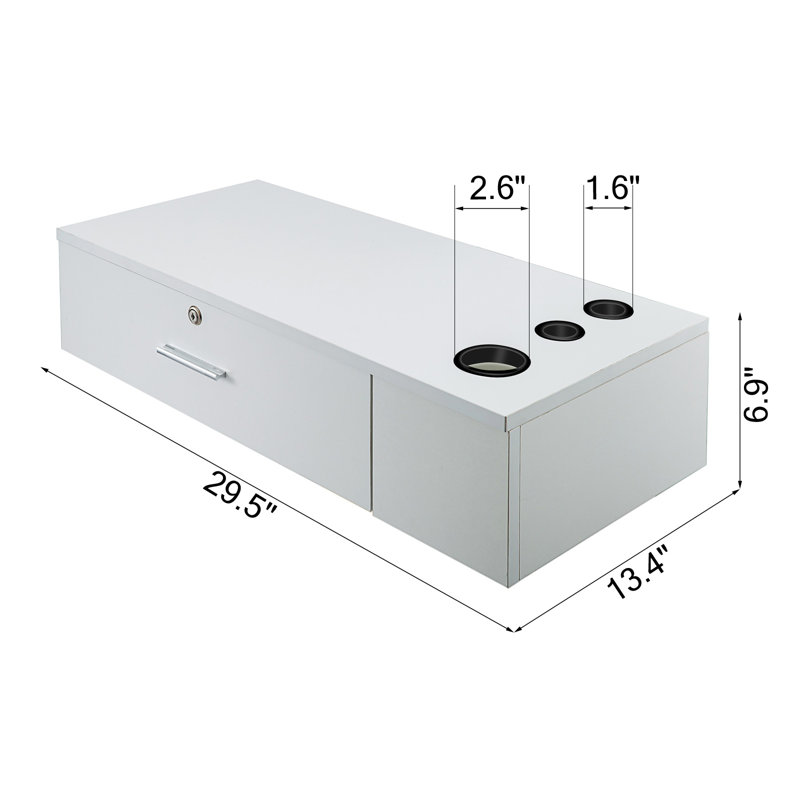 Rangement pour porte-outils en métal Mylisha, Blanc