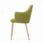 Upholstered Dining Chair with Wood Legs-751957915-751957919