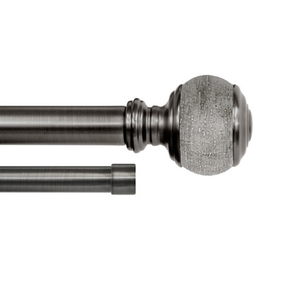 Tringle à rideaux double réglable 120 po à 240 po Abrahante