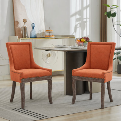 Thickened Fabric Dining Chair(Set of 2)