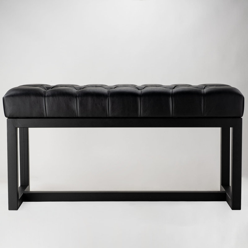 Evangelo Faux Leather Upholstered Bench, H40 x W100 x D30cm