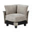Canapé modulaire en chenille 4 modulaires avec housses de coussin amovibles et accoudoirs avec cadre en contreplaqué avec capacité de 300 lb par siège