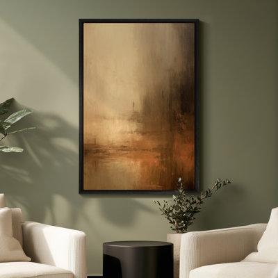 Art mural encadré, impressions murales abstraites rétro pour chambre à coucher - 16 po x 24 po
