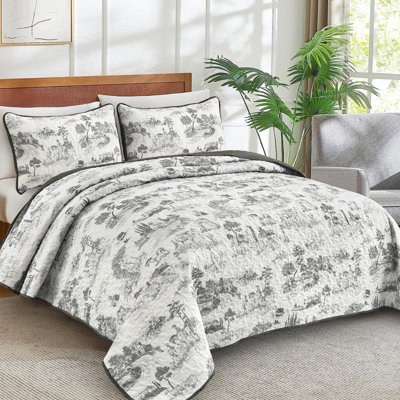 Ensemble de couvre-lit en microfibre 3 pièces Farmhouse