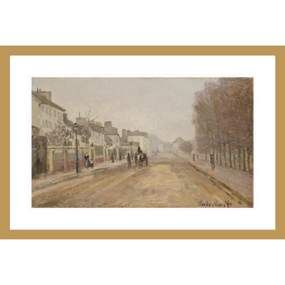 «Boulevard Héloise Argenteuil» par Claude Monet, impression giclée sur cadre