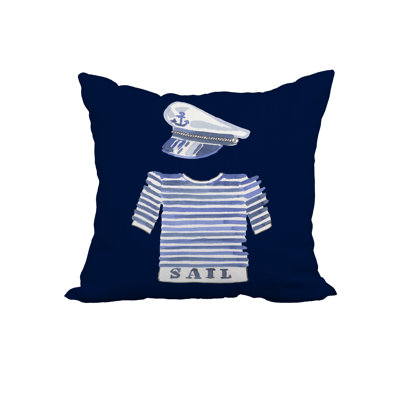  Housse et insert de coussin carré à imprimé capitaine Captain